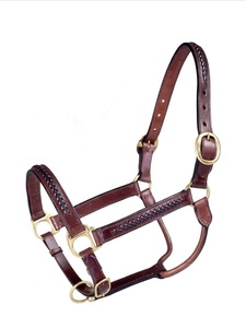 Harnais d'équitation tressé réglable de qualité supérieure, en cuir véritable, personnalisable, élégant, avec logo personnalisé AL RAHEEM - Product Image 2