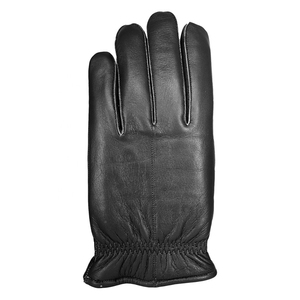 Gants de travail d'hiver en cuir de chèvre, longs, en cuir véritable pour hommes, avec doublure intérieure en polaire, gants de conduite d'hiver, gants tendance - Product Image 3