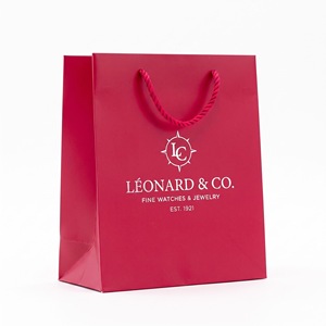 Sacs en papier blancs personnalisés de luxe, écologiques, recyclables, faits à la main, laminés brillants, avec poignées découpées, promotionnels pour supermarchés et vente au détail - Product Image 1