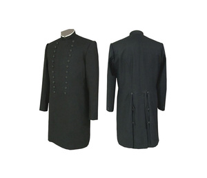 Al por mayor Abrigo largo ceremonial negro de estilo Antiguos Caballeros Templarios - Product Image 1