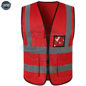 Gilet de sécurité routière pour hommes à prix abordable, service OEM, logo personnalisé, gilet respirant, nouvelle construction en maille, gilet de travail de sécurité - Product Image 4