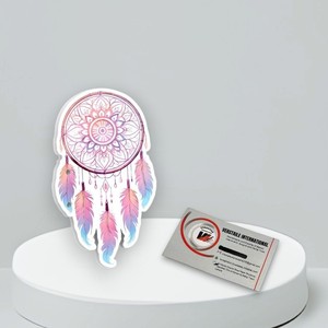Plaques à cils personnalisées professionnelles avec logo attrape-rêves, étiquette privée, pour extensions de cils, en acrylique écologique, cercle diamant - Product Image 6