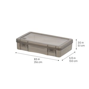 Set di 10 Astucci in Plastica Grigia per Hobby e Artigianato, Scatola Organizzatrice per Forniture Artistiche - Product Image 3