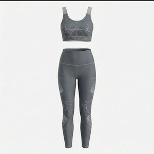 ชุดออกกำลังกายพรีเมียม เสื้อชั้นในกีฬาแบบกำหนดสีได้ กางเกงโยคะแบบรัดรูป กางเกงวิ่งสำหรับฝึกซ้อม ขายส่งเสื้อผ้ากีฬา - Product Image 1