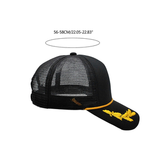 Gorra Trucker de Malla Bordada Personalizada, Ajustable con Cierre a Presión, Transpirable, para Verano, con Logotipo OEM, Venta al Por Mayor - Product Image 2