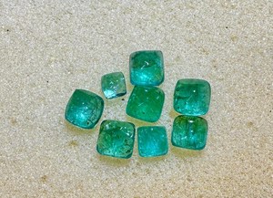 Piedras preciosas de esmeralda natural de Zambia, piedras sueltas verdes para la fabricación de joyas, anillos, colgantes, pendientes, piedra de alta calidad - Product Image 4