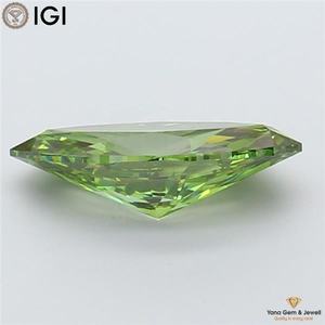 เพชรทรงมาร์คีส์ 1.51 กะรัต ได้รับการรับรองจาก IGI สีเขียวสดใส ระดับความสะอาด VS1 สำหรับแหวนเครื่องประดับสั่งทำพิเศษ - Product Image 4