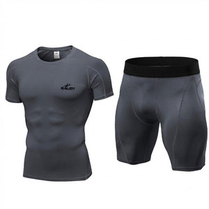 Adults Wear <b>Compression</b> <b>Shorts</b> Set With Comfortable Elastic Waistband And Breathable Fabric For Exercise <b>Compression</b> <b>Shorts</b> Set - Product Image 1