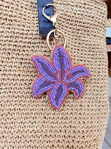 Porte-clés tendance brodé de perles, motif cône de crème glacée mignon, pompon perlé, pendentif de sac - Product Image 6