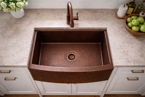 copper <b>basin</b> germ resistant copper sink healthy material copper <b>basin</b> safe usage copper sink eco conscious - Product Image 3