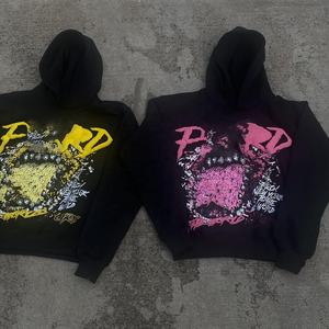 Sweat à capuche zippé vintage pour homme, en molleton épais, respirant, personnalisé, coupe oversize, en tissu éponge français, lavé et écologique, pour l'automne - Product Image 5