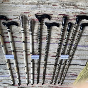 Bastones de Caminar de Cuerno de Búfalo Natural, Pulidos, Ecológicos, de Alta Calidad, Rústicos y Modernos, ILAHI's - Product Image 1