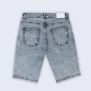 Pantalones Cortos de Moda para Hombre, de Alta Calidad, Vaqueros Lisos, Pantalones Cortos de Mezclilla, Ropa de Verano, Pantalones Cortos Vintage Desgastados para Hombre - Product Image 3