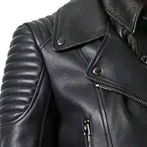 Womens Original Sheep Skin <b>Genuine</b> Leather Fashion Jacket Stylish Look Womens <b>Genuine</b> Leather Jackets Womens Biker Sports Jacket - Product Image 6
