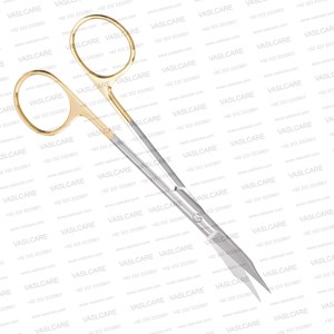 Ciseaux Goldman Fox Onyx 12,5 cm en carbure de tungstène à dents crantées avec pointes fines pour la dissection de précision et la coupe des sutures - Product Image 3