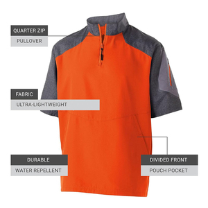 Veste de baseball et softball personnalisée pour homme, imperméable, avec fermeture éclair quart de tour, bas réglable, antibactérienne - Product Image 4