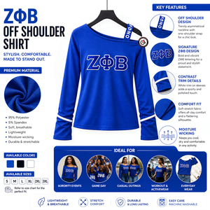เสื้อครอปปักลาย Zeta Phi Beta Finer Womanhood ผ้าฝ้ายสำหรับฤดูหนาว ไซส์พลัส ระบายอากาศได้ดี แห้งเร็ว สำหรับชมรมนักศึกษาหญิง - Product Image 5