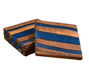 Latest Wood <b>Epoxy</b> <b>Resin</b> Agate Square Coaster For Home Office Restaurant <b>Table</b> Pad For Dining & Coffee <b>Table</b> Homedecor Accent - Product Image 3