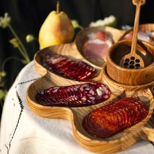 Handmade Wooden Coffee Table Tray Decorative Serving Plate Nordic Design Farmhouse Home Decoration Storage Organizer - Product Image 3