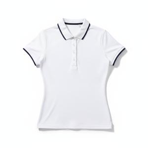 Camiseta Polo Personalizada OEM para Mujer, Manga Corta, Algodón Piqué, Transpirable, Casual, Primavera Verano, Corte Regular, Color Sólido, Cierre de Botones - Product Image 4