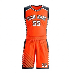 Ensembles d'uniformes de basketball personnalisés avec logo imprimé, sur mesure, impression numérique de haute qualité, maillot de basket-ball tendance, short anti-bactérien - Product Image 3