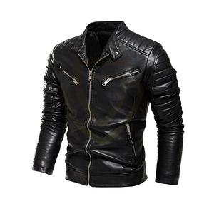 Veste d'hiver formelle en peau de mouton pour homme, style unique, personnalisée, manches longues, logo couleur, veste en cuir de haute qualité - Product Image 3