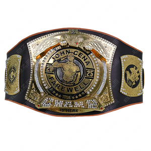 Cinturón de Campeonato de Halterofilia Personalizado, Doble Hebilla, Impresión Digital, Cuero y Latón, Diseño John Cena Last Time, Cómodo para Lucha Libre - Product Image 6
