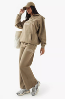 Ensemble 2 pièces de survêtements en coton pour femmes, grandes tailles, décontracté, hiver, vêtements de sport, hauts longs, fabriqué au Pakistan
