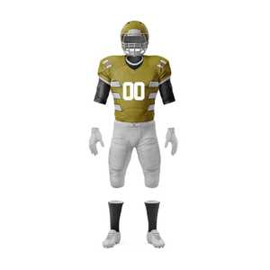 Uniforme de Fútbol Americano para Hombre, Jersey Sublimado con Cuello en V, Manga Corta, Absorbente de Humedad, Ajustado, 100% Poliéster, con Números de Equipo - Product Image 3