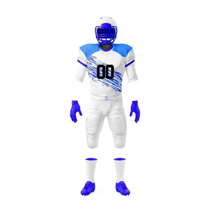 Uniformes de football américain personnalisés en gros, sublimés, 100% polyester, ensemble short et pantalon grande taille pour adultes, fabricant et fournisseur OEM - Product Image 1
