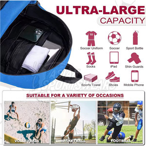 Premium Quality Water Resistant Soccer <b>Backpack</b> For Professional Travel Sport Soccer Bags For Sale - Product Image 5