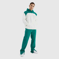 Setelan Olahraga Pria dengan Logo Kustom, Bahan Fleece Teknis Kasual Polos, Cocok untuk Musim Dingin, Termasuk Hoodie dengan Logo Cetak Label Pribadi