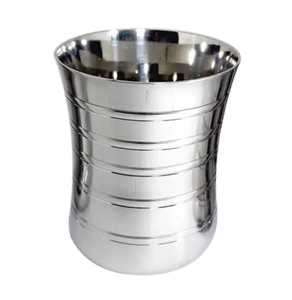 Juego de 4 Vasos de Acero Inoxidable con Patrón de Diamantes, Apilables, Reutilizables, para Agua, Jugo, Bar, Vajilla - Product Image 6