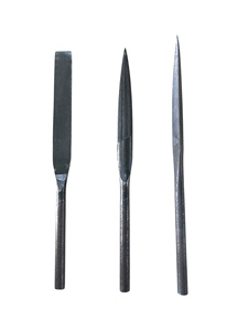 FACTORY PRICE Set 3 Types 200mm D20 7mm Thickness Triangle Needle Files Industrial DIY Custom Jewelry <b>Tools</b> Smooth Cut Tapered - Product Image 6