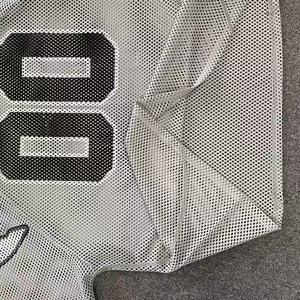 Custom Streetwear Mesh Football Jersey Oversized <b>Hip</b> Hop Unisex V-Neck Graphic Sublimated Print Athletic Tops Anti-Bacterial - Product Image 6