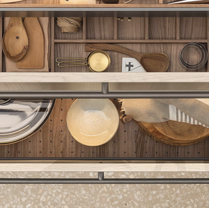 Gabinetes de Cocina Modernos Modulares Ecológicos Personalizados JY Project, de MDF y Madera Contrachapada, con Isla LED, Garantía de 2 Años, para Apartamento - Product Image 5