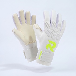 RYDOM Football <b>Goalkeeper</b> <b>Gloves</b> Full Finger PU Material Non-Slip Adjustable Wrist Strap Breathable Unisex Sports Gear - Product Image 3
