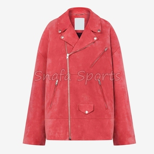 แจ็คเก็ตหนังผู้หญิงคุณภาพสูง ผลิตอย่างมืออาชีพ ราคาไม่แพง สไตล์โดดเด่น แจ็คเก็ตหนังคาวเกิร์ล - Product Image 5