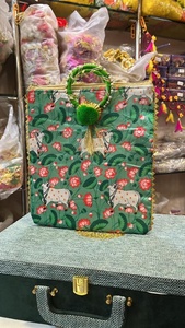 Sac fourre-tout de créateur imprimé vache pour femmes indiennes sac à bandoulière de Style Ins avec doublure en coton fermeture à glissière double poignée retour sacs-cadeaux - Product Image 2