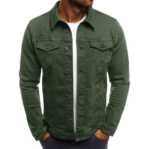 Wholesale <b>Denim</b> <b>Jackets</b> Men's <b>Customized</b> Four Pocket Style Comfortable Fitted New Fashionable Men's <b>Jackets</b> OEM - Product Image 1