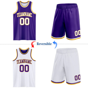 Maillot de basket-ball réversible personnalisé, logo personnalisé, vêtements de sport en gros - Product Image 2