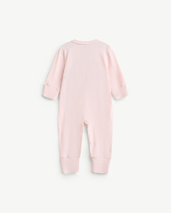 MAMACHERI Combinaison bébé en coton jacquard ajustée à manches longues avec boutons-pression pour nouveau-né fille ODM Vietnam - Product Image 2