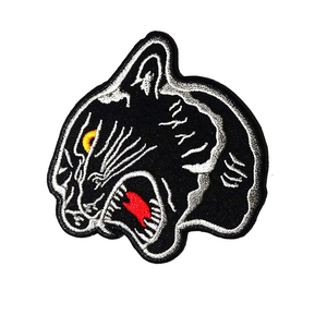 Parches de Tela Bordados con Pantera Negra, Estilos de Cabello Africanos, Logotipo de Equipo Deportivo de Fútbol Americano Personalizado - Product Image 2