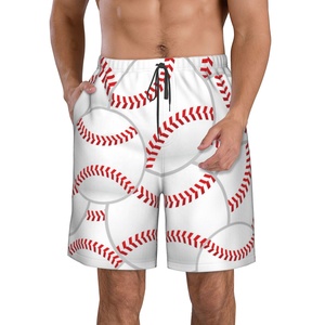 Men's High Street Style Eco-Friendly Quick-Dry <b>Sports</b> <b>Shorts</b> Fully Custom Solid Pattern Baseball <b>Shorts</b> Elastic Digital Printing - Product Image 4