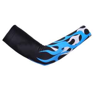 Slimming Plain UPF 50+ Ice Silk Fabric Quick Dry Breathable Comfortable Unisex Spandex/Polyester Sports <b>Cycling</b> Fishing Sleeve - Product Image 4