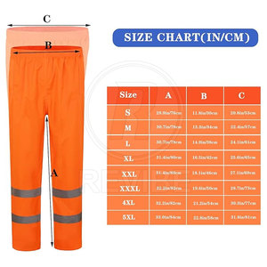 Trending Style Men's Nylon <b>Waterproof</b> Safety <b>Trouser</b> Hi Visibility Workwear Durable Stitching Comfortable Industrial Customized - Product Image 6