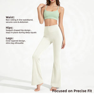 Leggings de Yoga para Mujer, de Alta Elasticidad en Cuatro Direcciones, Ecológicos, Ajustados, de Cintura Alta, Levanta Glúteos, Control de Abdomen, Sensación de Segunda Piel, Secado Rápido - Product Image 2
