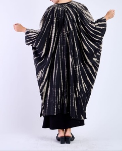 Abaya longue en polyester respirant de style turc, magnifique, noire, traditionnelle islamique, pour femmes saoudiennes, Dubaï 2026 - Product Image 4