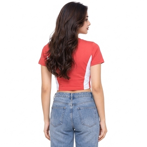 Tops en coton légers pour un confort quotidien, t-shirts courts pour femmes alliant confort décontracté et style frais, tops courts pour femmes. - Product Image 2