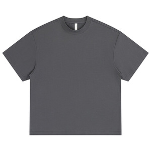 Manufacturer Custom Graphic Print Blank Box Cut Tee T Shirt Heavyweight <b>White</b> <b>TShirt</b> Oversized Boxy Fit Crop Men's T-shirts - Product Image 5